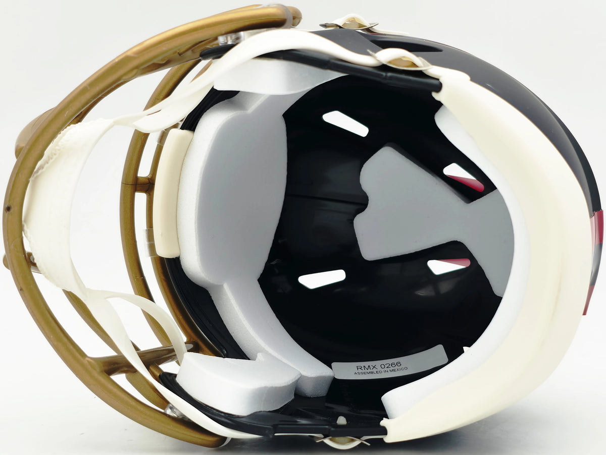 Kyle Juszczyk Autographed 49ers Black Rivalries Speed Mini Helmet | Beckett BAS Witness