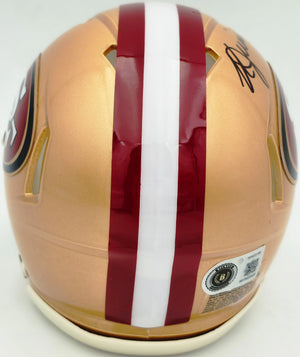 Kyle Juszczyk Autographed San Francisco 49ers Gold Speed Mini Helmet | Beckett BAS Witness