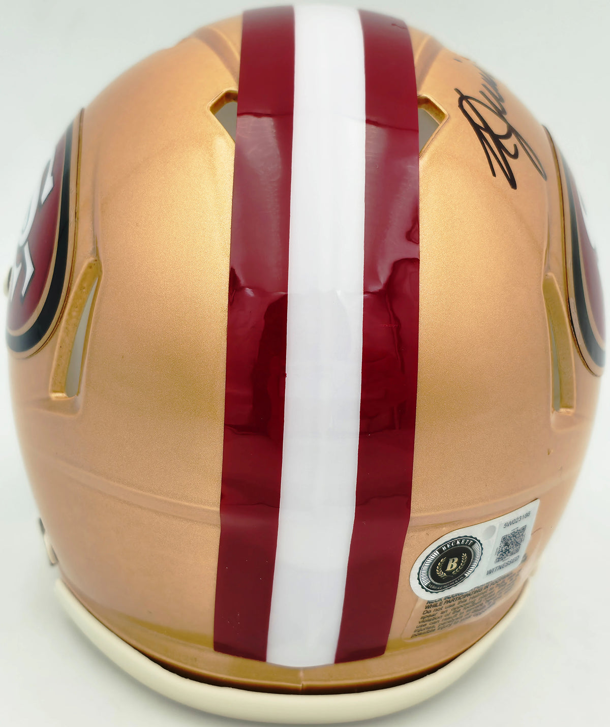 Kyle Juszczyk Autographed San Francisco 49ers Gold Speed Mini Helmet | Beckett BAS Witness