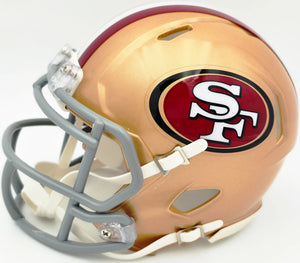 Kyle Juszczyk Autographed San Francisco 49ers Gold Speed Mini Helmet | Beckett BAS Witness