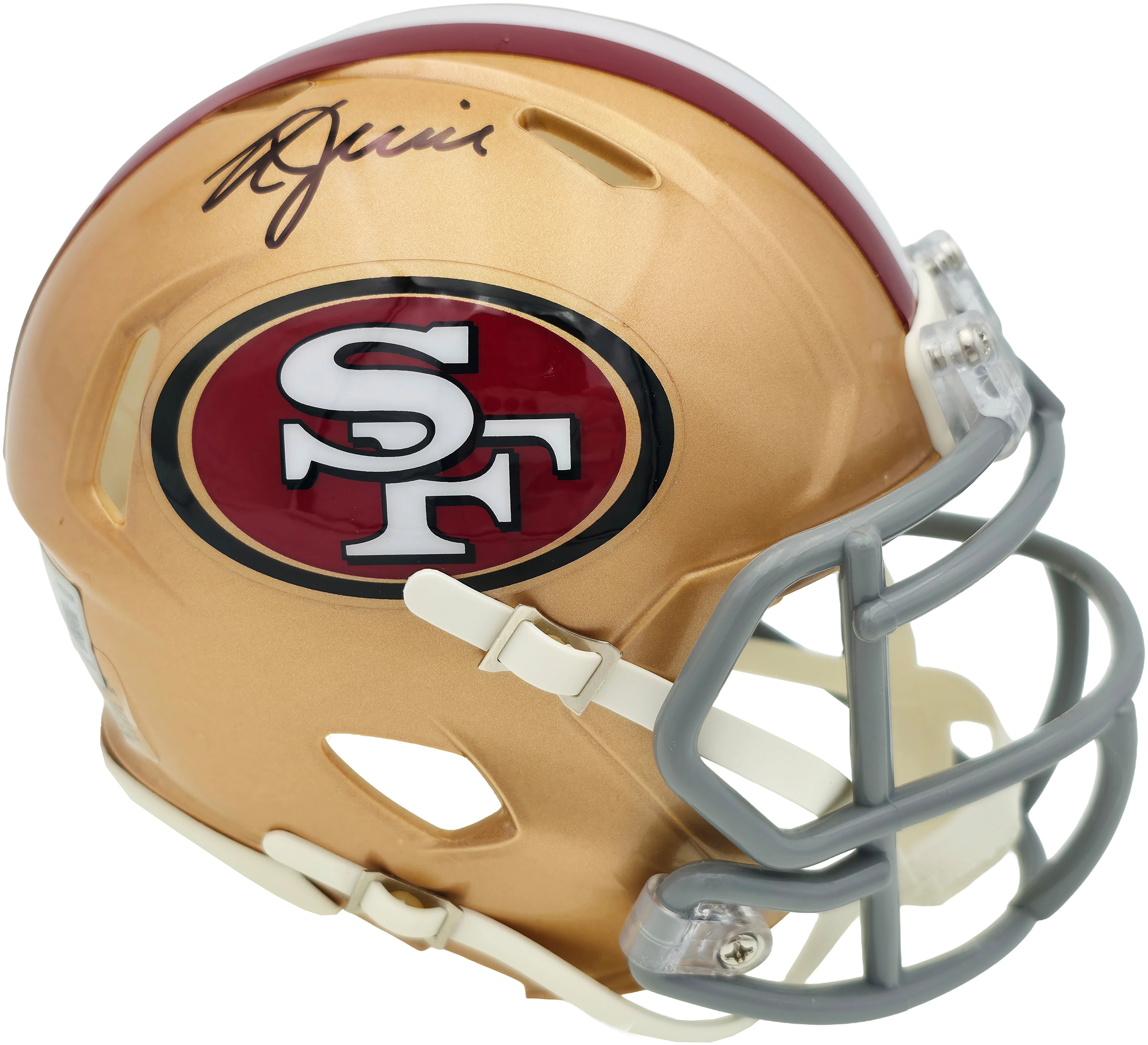 Kyle Juszczyk Autographed San Francisco 49ers Gold Speed Mini Helmet | Beckett BAS Witness