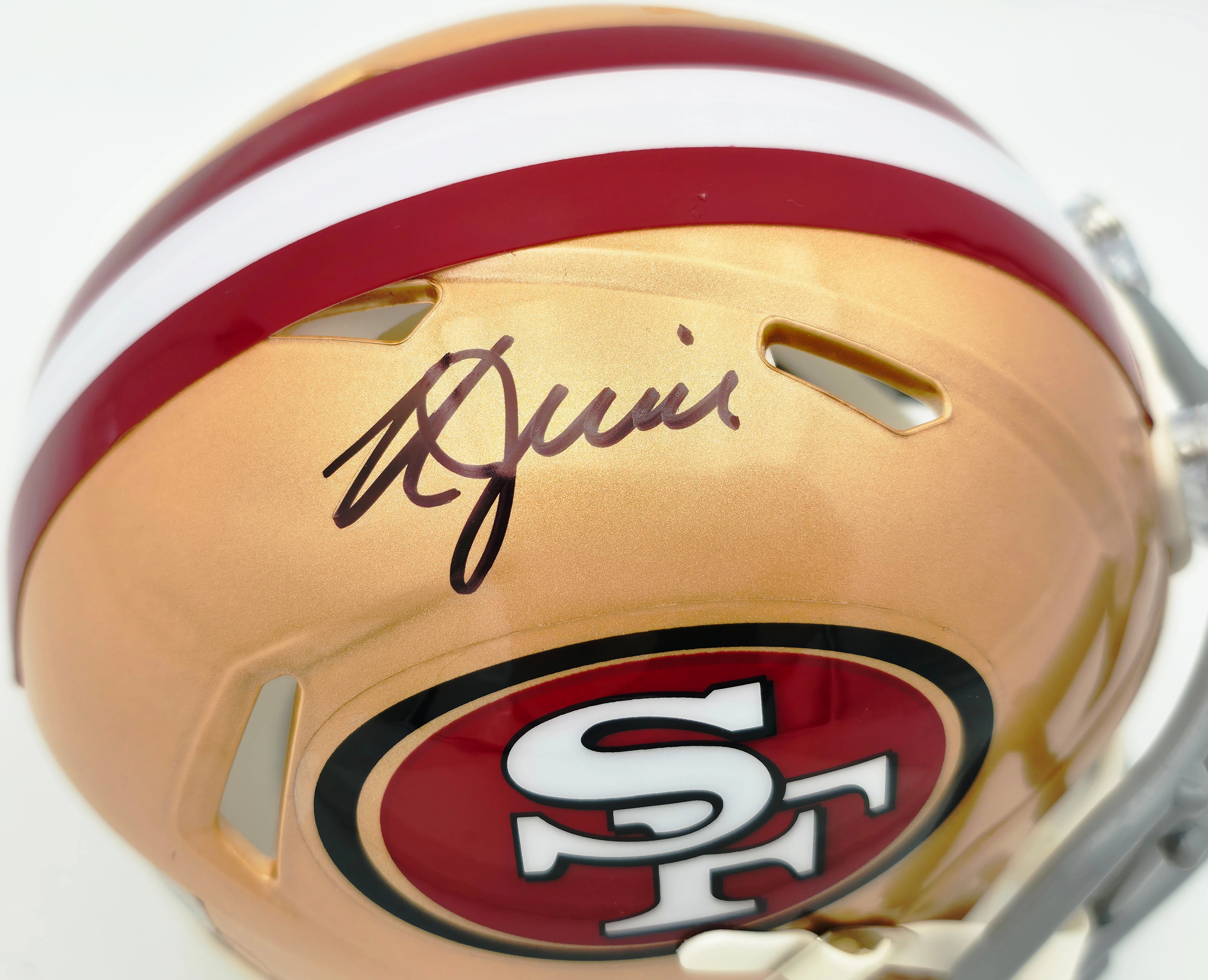 Kyle Juszczyk Autographed San Francisco 49ers Gold Speed Mini Helmet | Beckett BAS Witness
