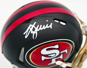 Kyle Juszczyk Autographed 49ers Black Rivalries Speed Mini Helmet | Beckett BAS Witness