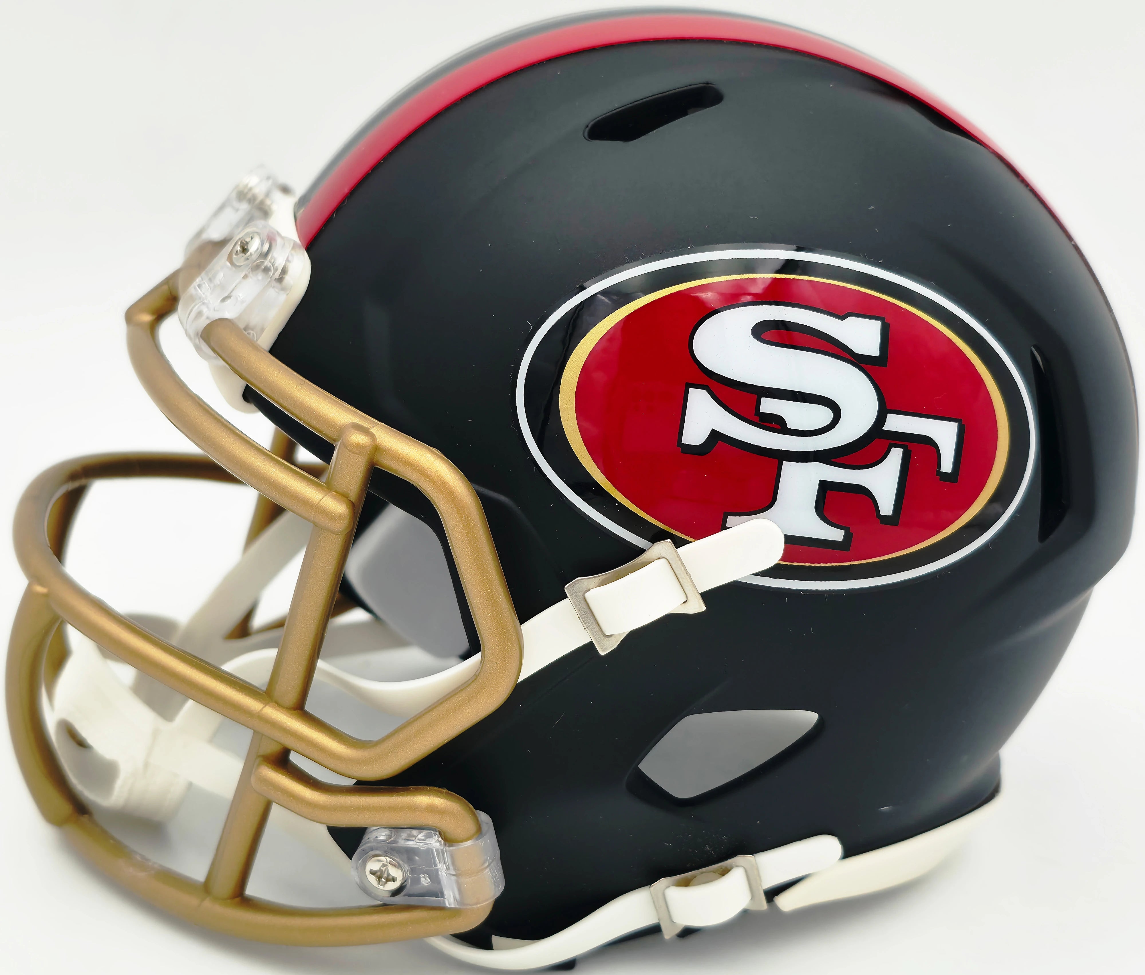 Kyle Juszczyk Autographed 49ers Black Rivalries Speed Mini Helmet | Beckett BAS Witness