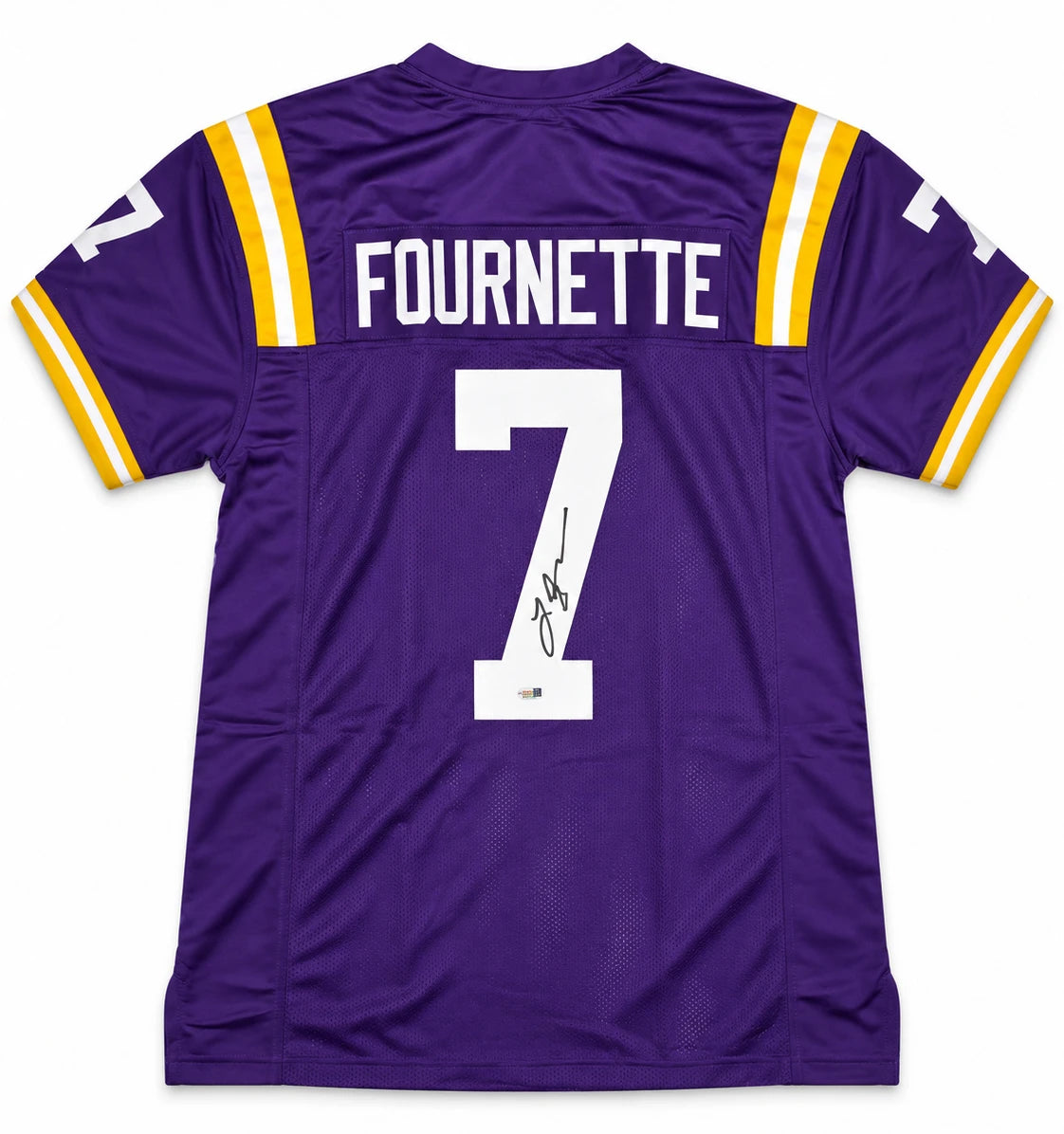 Leonard Fournette Autographed LSU Tigers Purple Custom Jersey Size XL | JSA Witness
