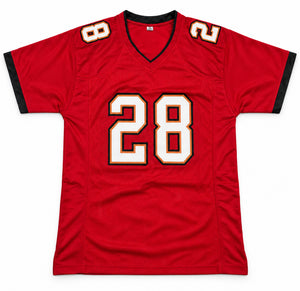 Leonard Fournette Autographed Tampa Bay Buccaneers Red Custom Jersey Size XL | JSA Witness