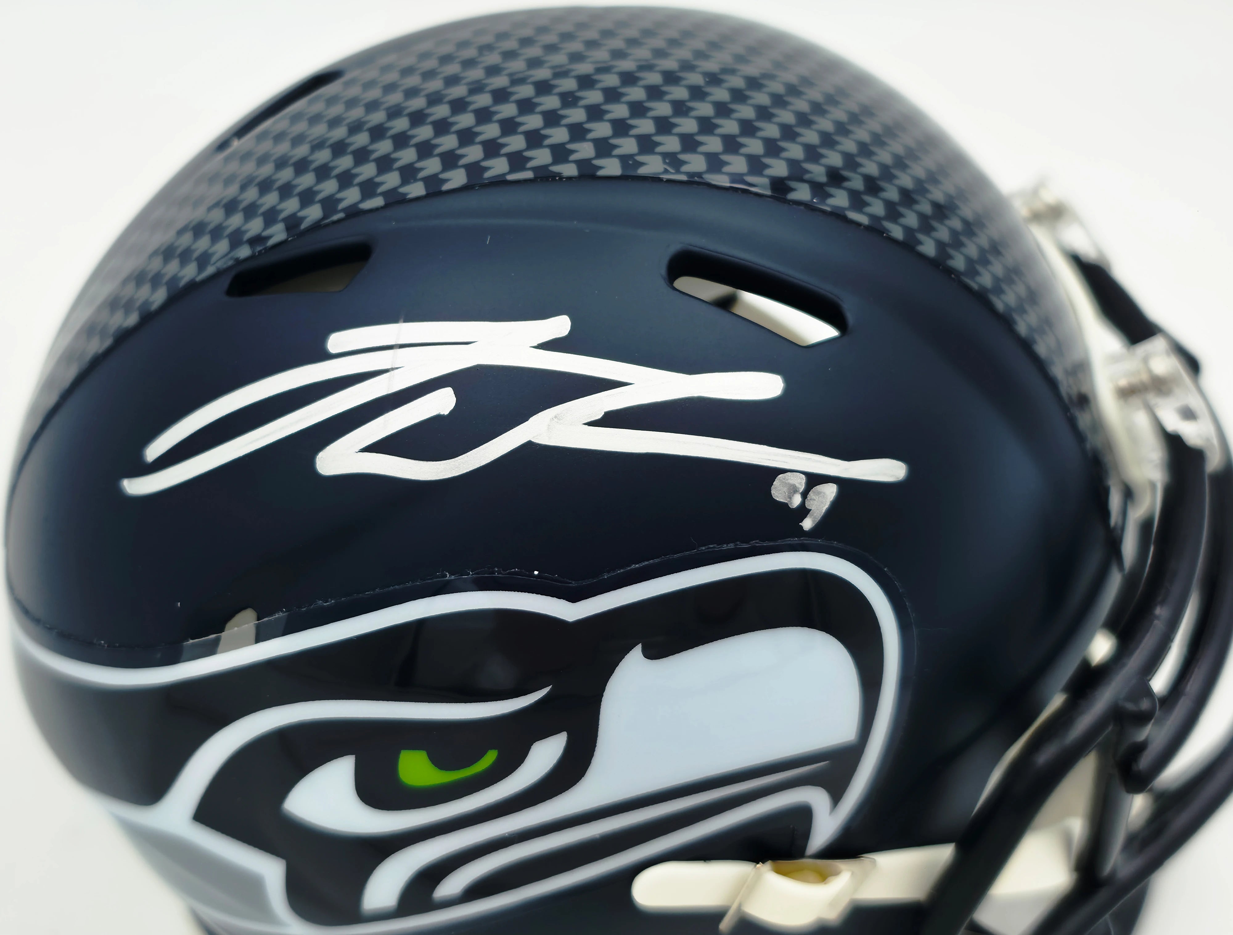 Leonard Williams Autographed Seattle Seahawks Blue Speed Mini Helmet | Grad Witness
