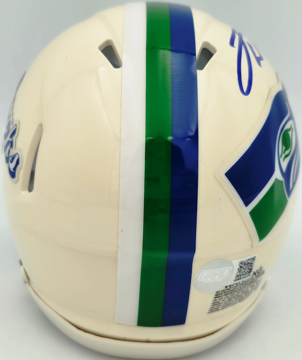 Leonard Williams Autographed Seattle Seahawks Cream Retro Speed Mini Helmet | Grad Witness