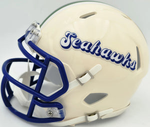 Leonard Williams Autographed Seattle Seahawks Cream Retro Speed Mini Helmet | Grad Witness