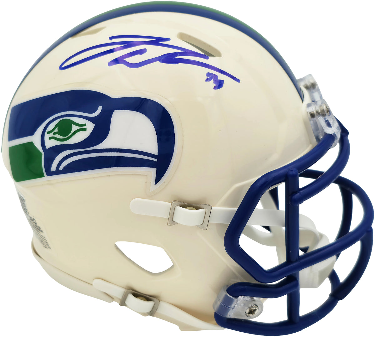 Leonard Williams Autographed Seattle Seahawks Cream Retro Speed Mini Helmet | Grad Witness