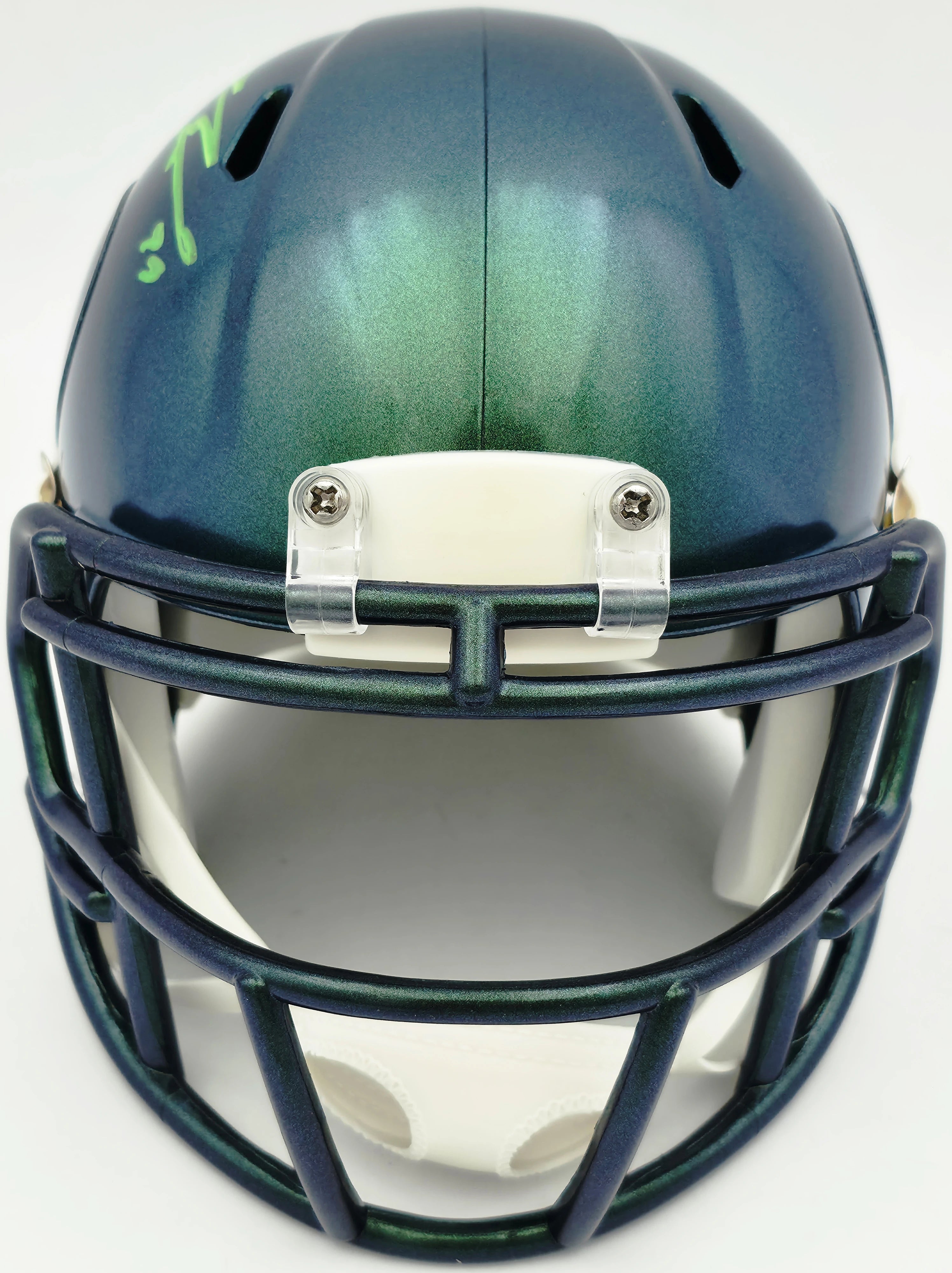 Leonard Williams Autographed Seattle Seahawks Rivalries Speed Mini Helmet Green Ink | Grad