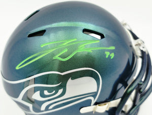 Leonard Williams Autographed Seattle Seahawks Rivalries Speed Mini Helmet Green Ink | Grad