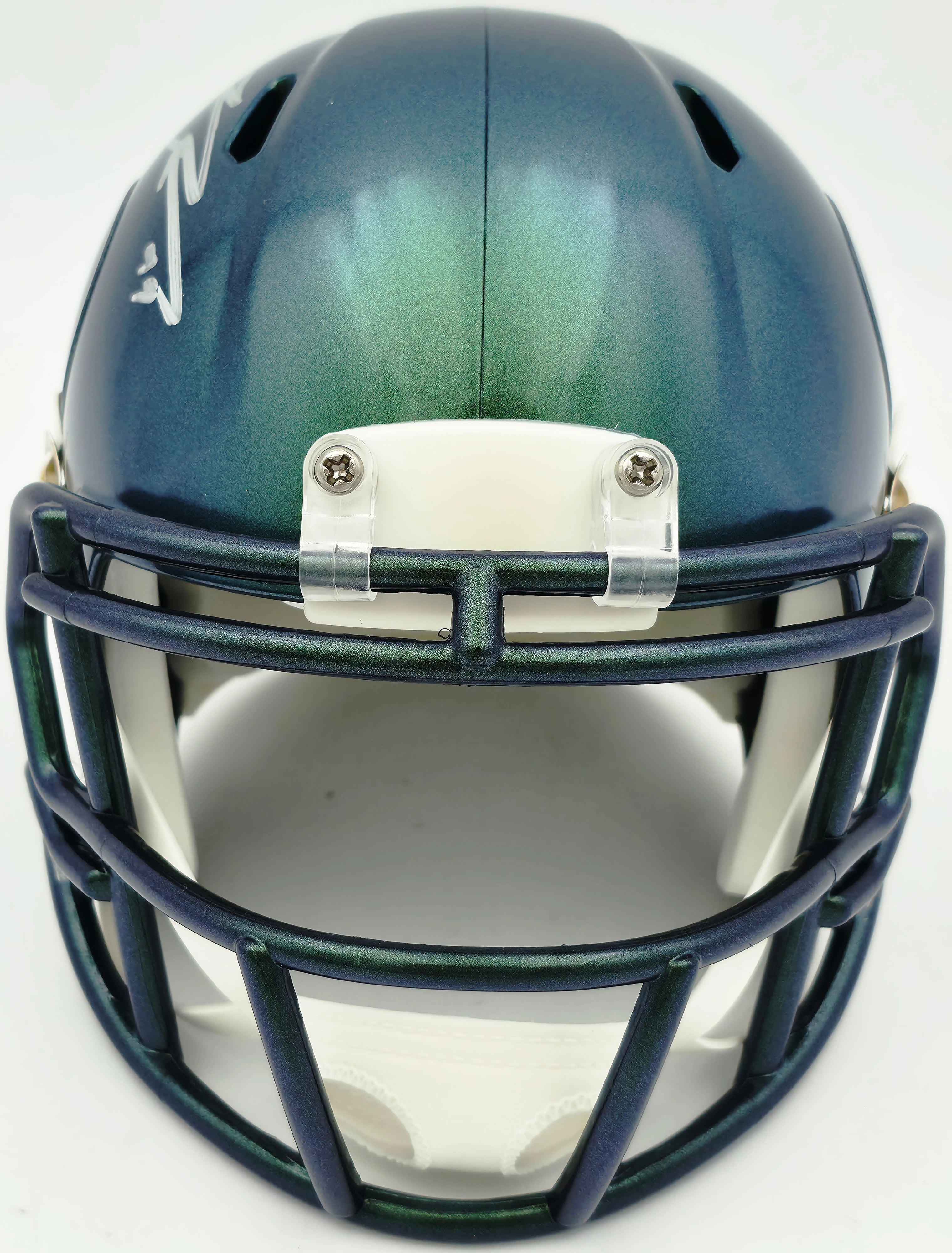 Leonard Williams Autographed Seattle Seahawks Rivalries Speed Mini Helmet Silver Ink | Grad