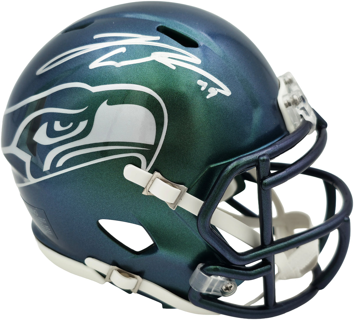 Leonard Williams Autographed Seattle Seahawks Rivalries Speed Mini Helmet Silver Ink | Grad