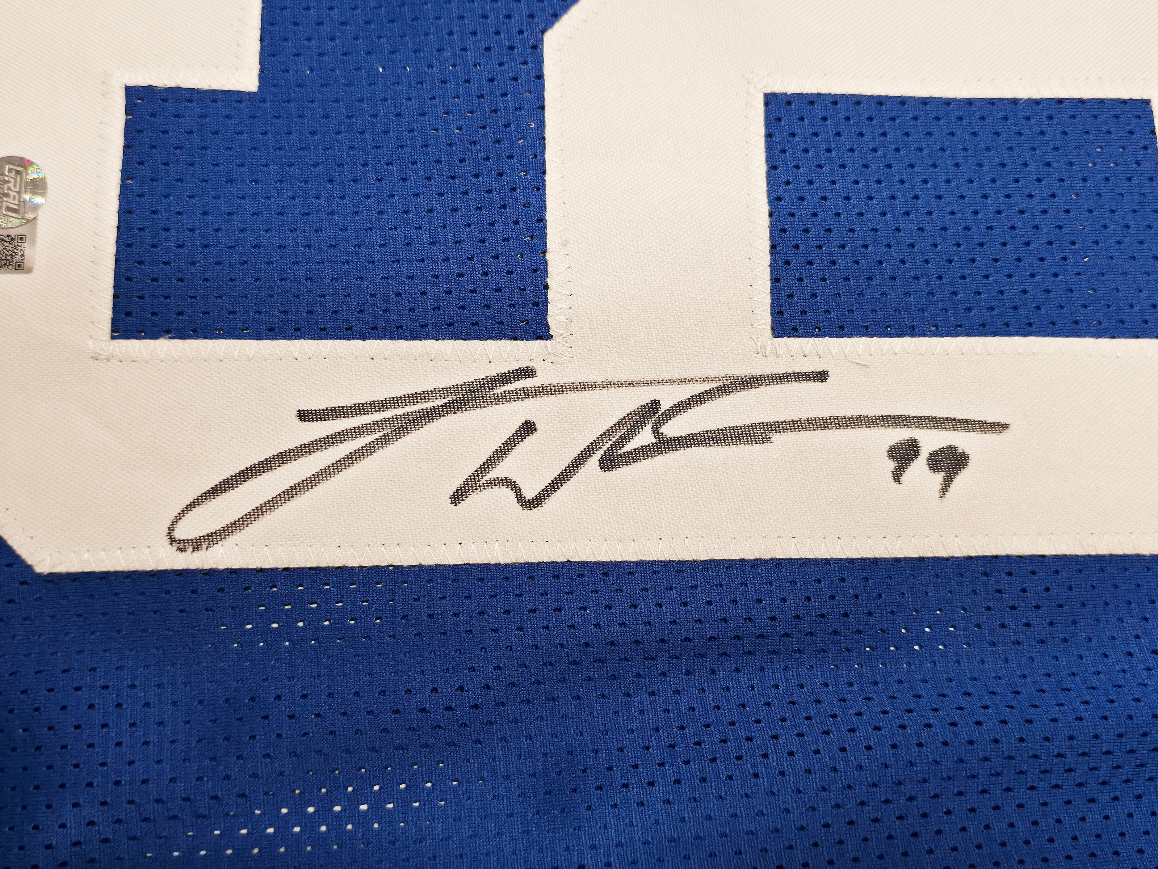 Leonard Williams Autographed Seattle Seahawks Blue Throwback Custom Jersey | Grad Witness