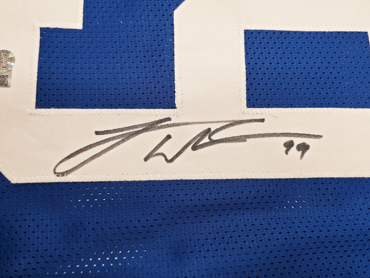 Leonard Williams Autographed Seattle Seahawks Blue Throwback Custom Jersey | Grad Witness