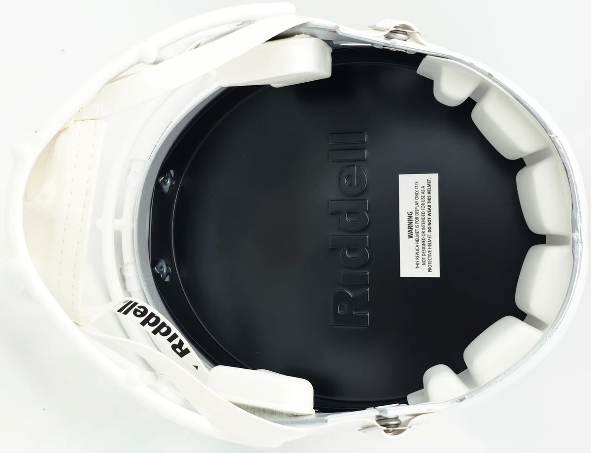 Malachi Toney Autographed Miami Hurricanes White Full-Size Speed Replica Helmet | JSA Witness