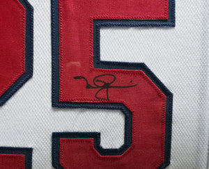Mark McGwire & Sammy Sosa Dual Signed Framed Red White Blue Jersey | Beckett BAS Witness