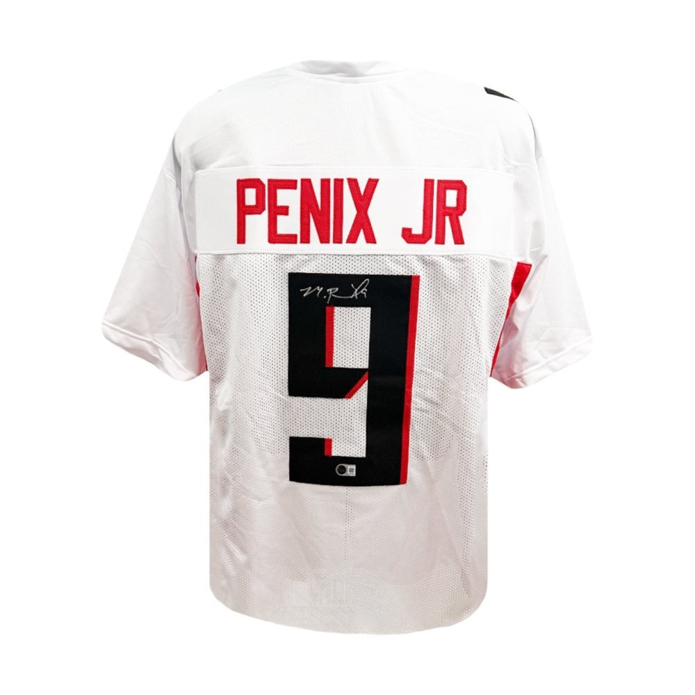 Michael Penix Jr. Autographed Atlanta Falcons Custom White Jersey XL | Beckett