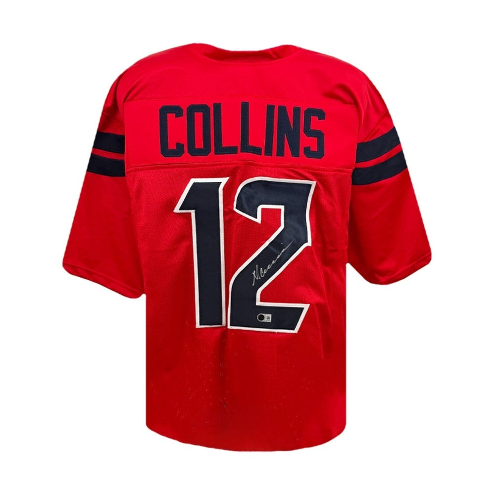 Nico Collins Autographed Houston Texans Red Custom Jersey Size XL | Beckett BAS