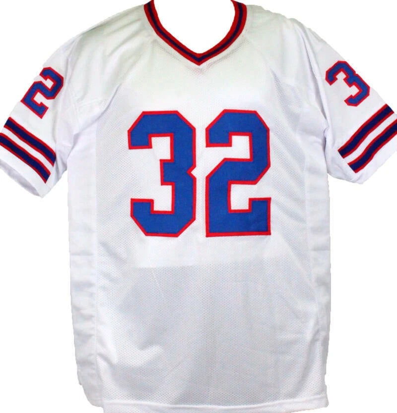 OJ Simpson Autographed Buffalo Bills White Custom Jersey w/ HOF '85 | JSA COA