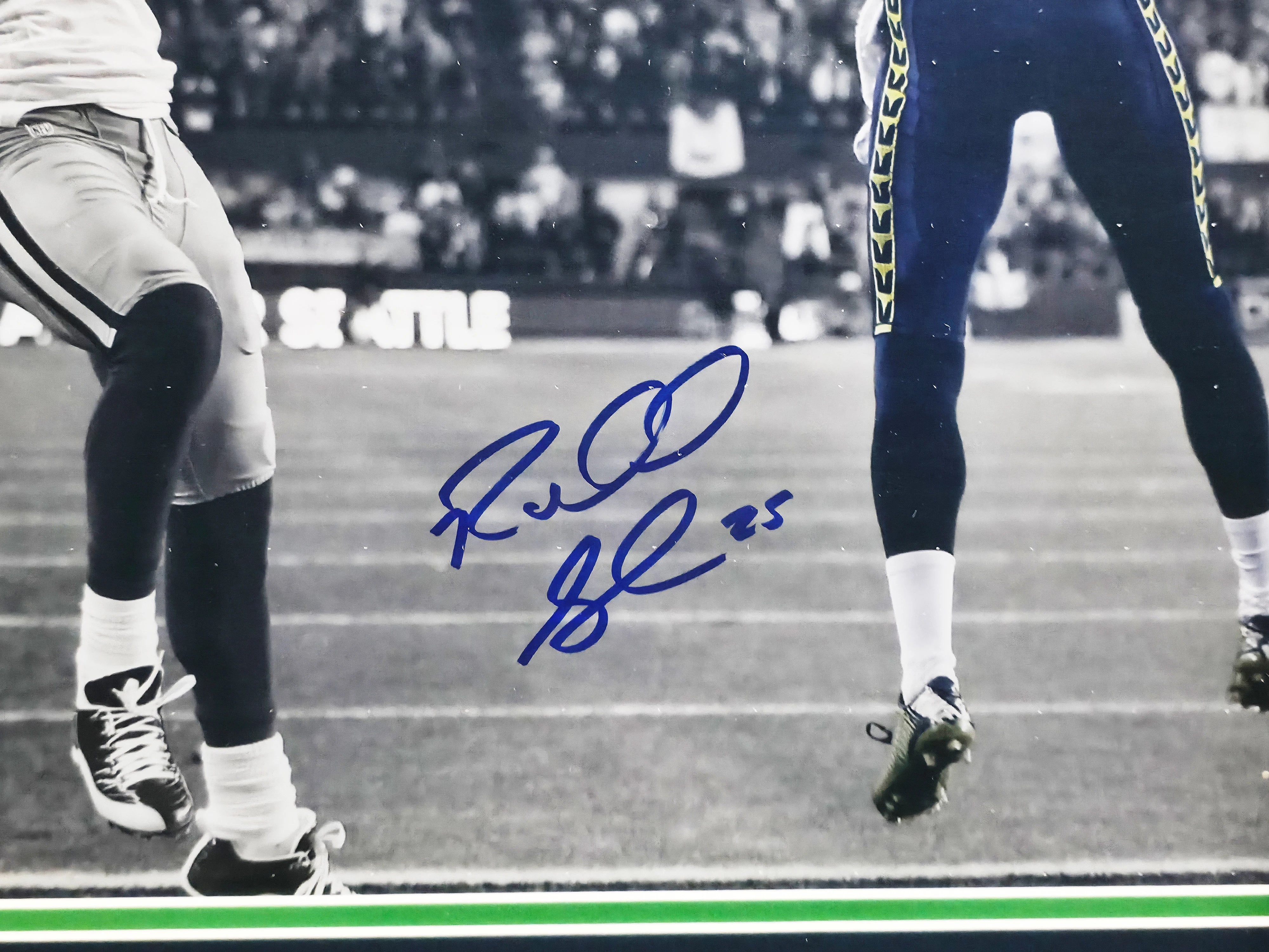 Richard Sherman Autographed Framed 16x20 Photo Seattle Seahawks The Tip | RS Holo #13097