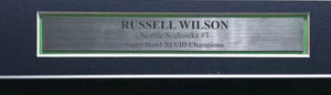 Russell Wilson Autographed Seattle Seahawks Framed White Nike Jersey | Triple Certified