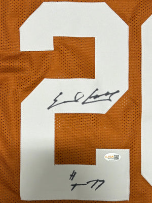 Earl Campbell “HT 77” Signed Texas Longhorns Custom Orange Jersey – JSA COA