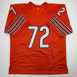 William “The Refrigerator” Perry Autographed Chicago Bears Orange Custom Jersey – Beckett BAS Witness