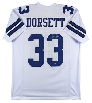 Tony Dorsett Autographed Dallas Cowboys White Jersey – Beckett BAS