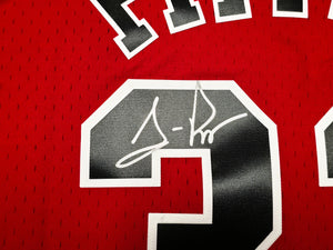 Scottie Pippen Autographed Chicago Bulls Mitchell & Ness 97-98 Red Jersey | Beckett Witnessed
