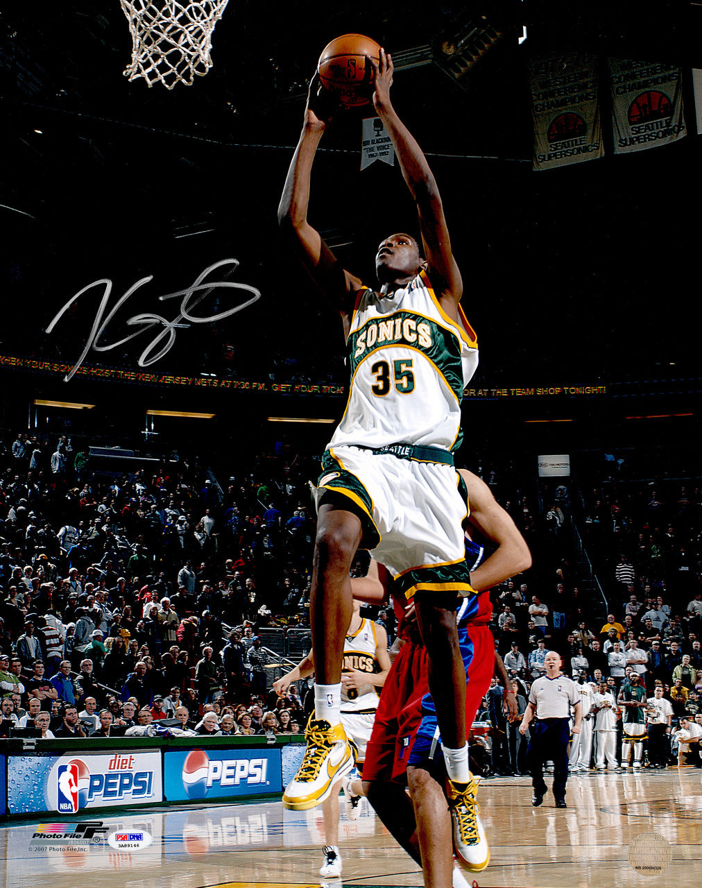 Kevin Durant Autographed 16x20 Photo Seattle Supersonics PSA/DNA ITP