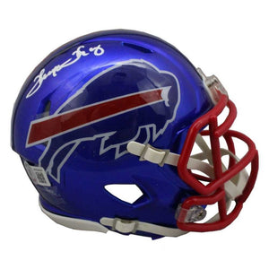 Thurman Thomas Autographed Buffalo Flash Mini Football Helmet - BAS