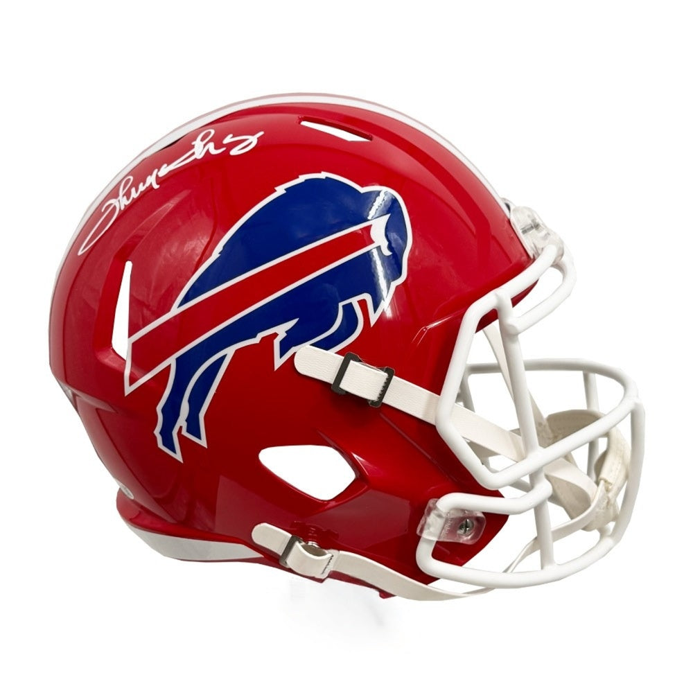 Thurman Thomas Autographed Buffalo Bills 87-01 Throwback Full-Size Helmet | JSA Authenticated