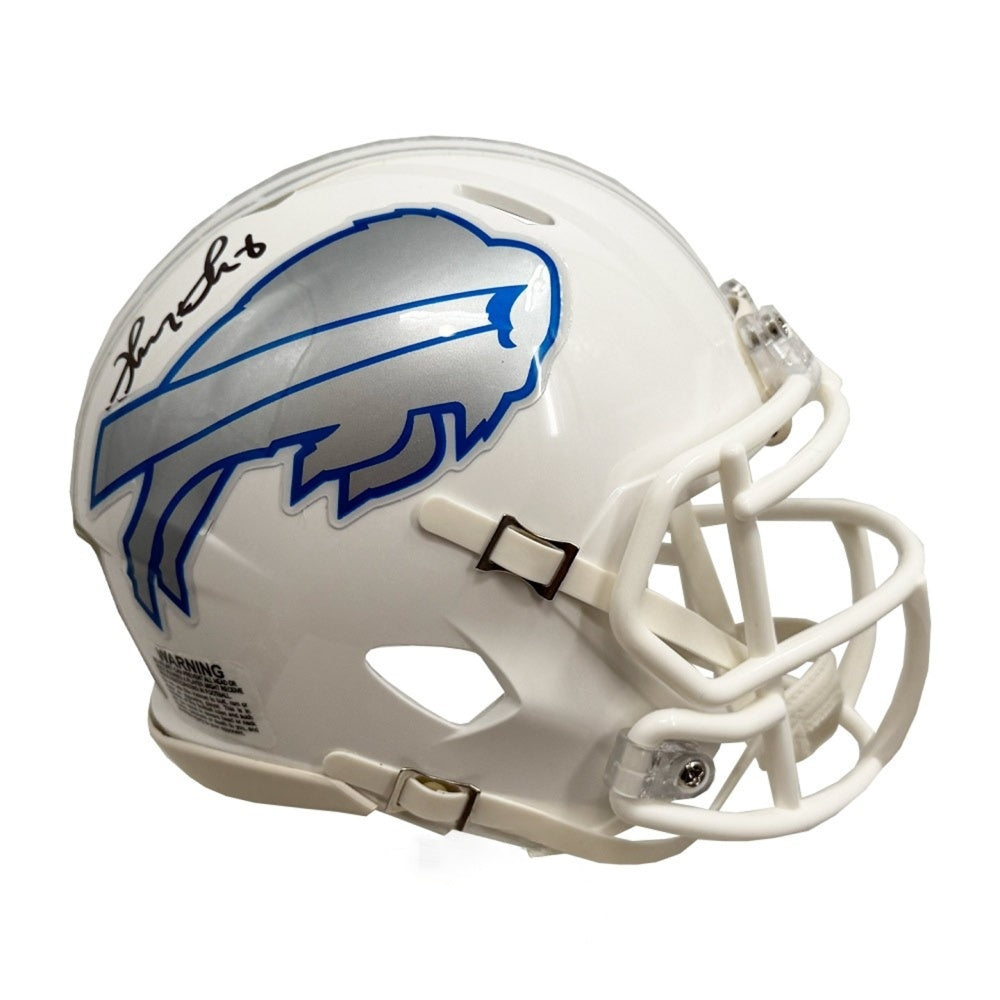 Thurman Thomas Autographed Buffalo Bills Rivalries Mini Helmet | JSA Authenticated