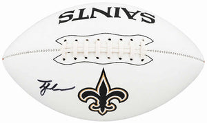 Tyler Shough Autographed New Orleans Saints Franklin White Panel Football | Fanatics