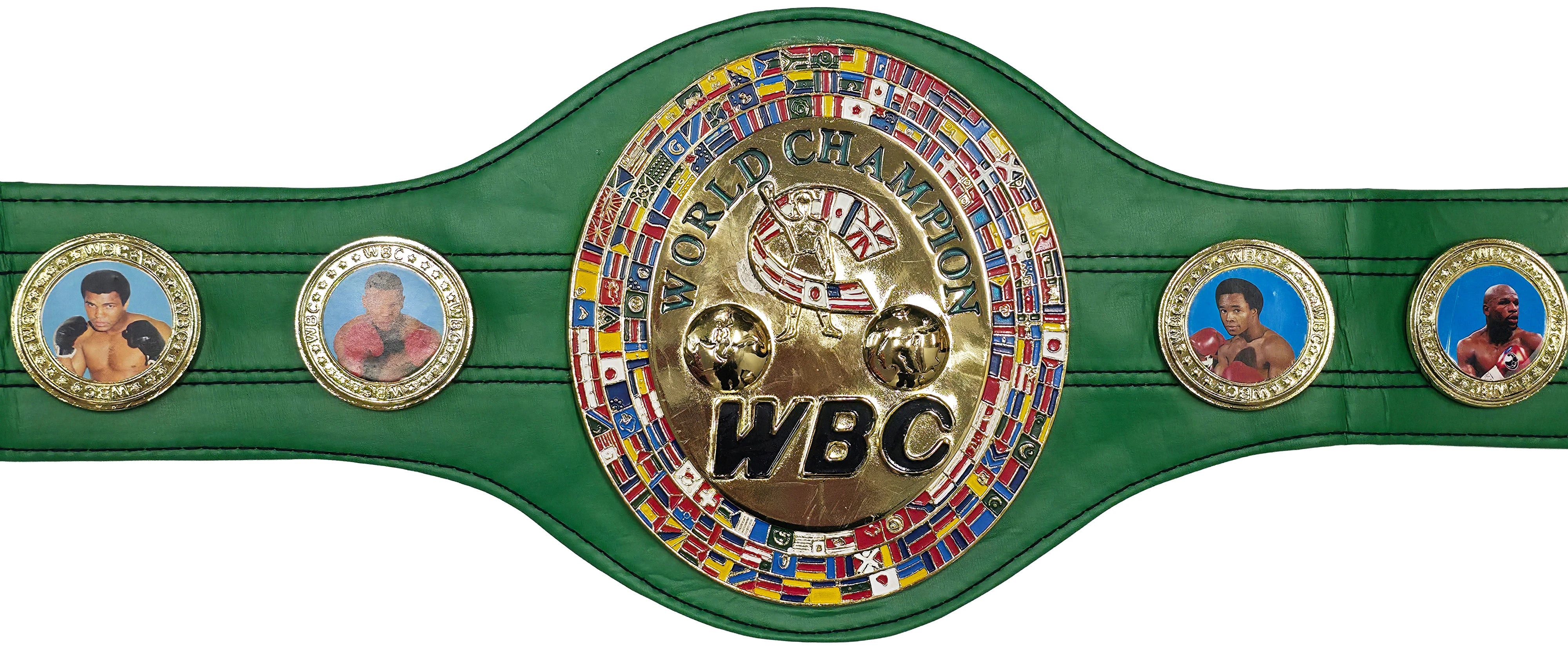 Tyson Fury Autographed Full Size Green WBC World Championship Belt | JSA Witness