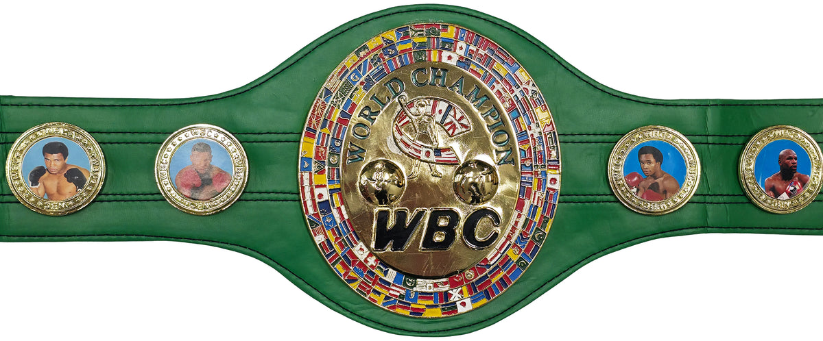 Tyson Fury Autographed Full Size Green WBC World Championship Belt | JSA Witness