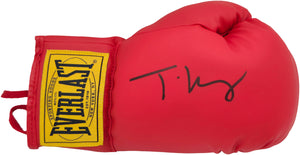 Tyson Fury Autographed Red Everlast Boxing Glove (Right Hand) | JSA Witness