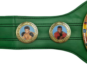 Tyson Fury Autographed Full Size Green WBC World Championship Belt | JSA Witness