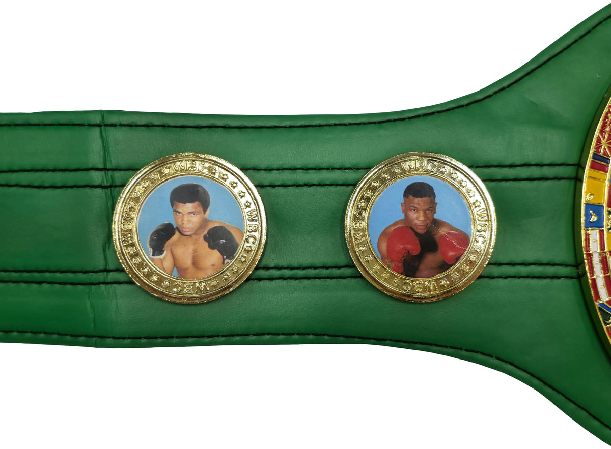 Tyson Fury Autographed Full Size Green WBC World Championship Belt | JSA Witness