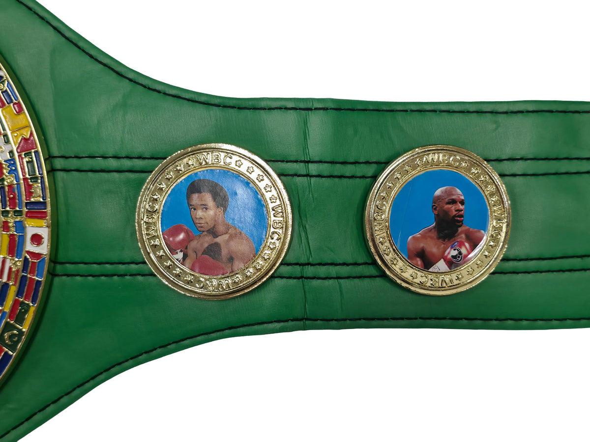 Tyson Fury Autographed Full Size Green WBC World Championship Belt | JSA Witness