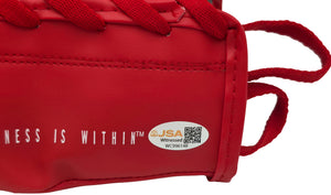 Tyson Fury Autographed Red Everlast Boxing Glove (Right Hand) | JSA Witness