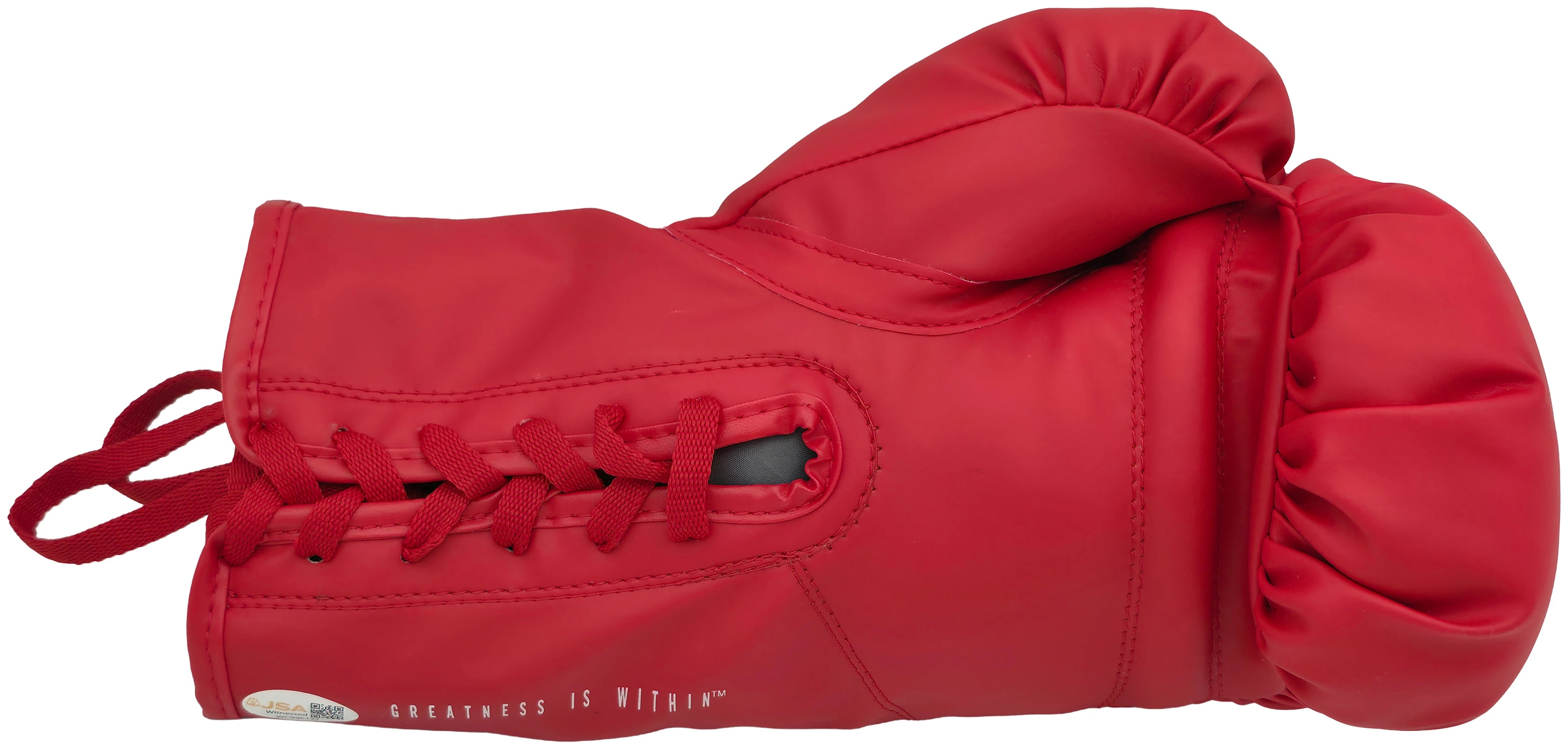 Tyson Fury Autographed Red Everlast Boxing Glove (Left Hand) | JSA Witness