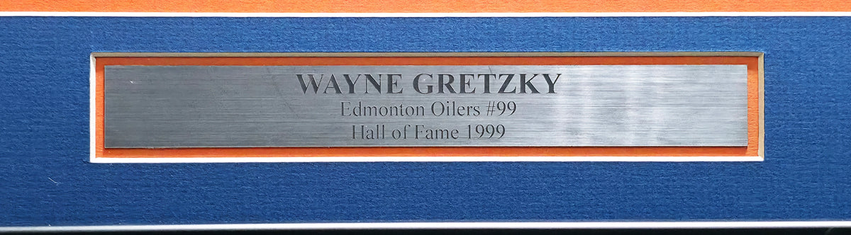 Wayne Gretzky Autographed Edmonton Oilers 1979-80 Rookie Jersey Framed | UDA