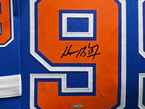 Wayne Gretzky Autographed Edmonton Oilers 1986-87 Throwback Jersey Framed | UDA