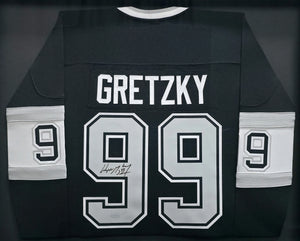 Wayne Gretzky Autographed Los Angeles Kings 1992-93 Throwback Jersey Framed | UDA