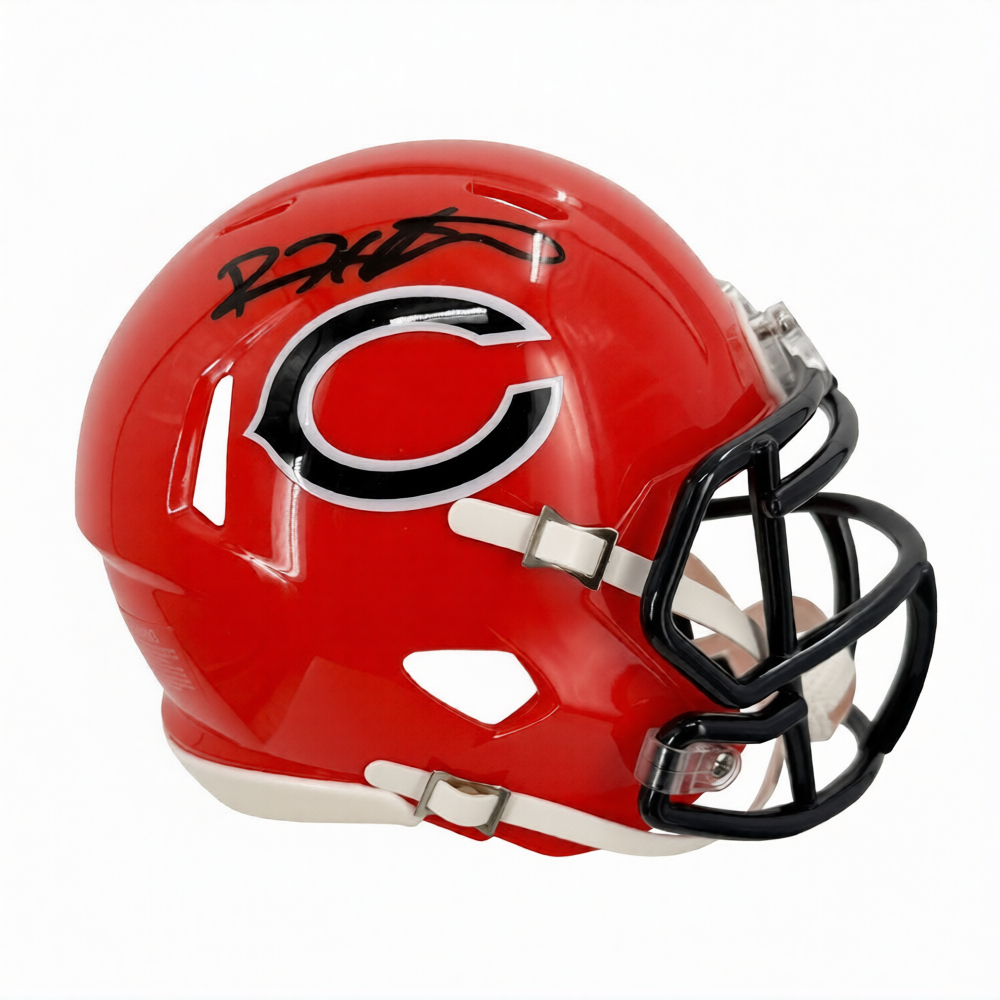 Devin Hester Autographed Chicago Bears 2022 Orange Alternate Mini Helmet PSA/DNA