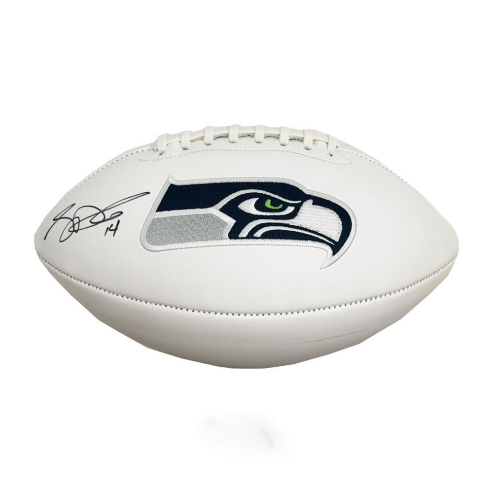Sam Darnold Autographed Seattle Seahawks White Logo Football - Beckett BAS Authenticated