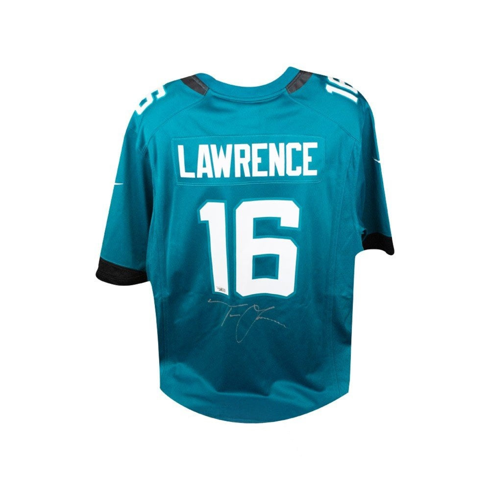 Trevor Lawrence Autographed Jacksonville Jaguars Teal Nike Football Jersey (Silver Ink) - Fanatics Authentic